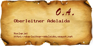 Oberleitner Adelaida névjegykártya